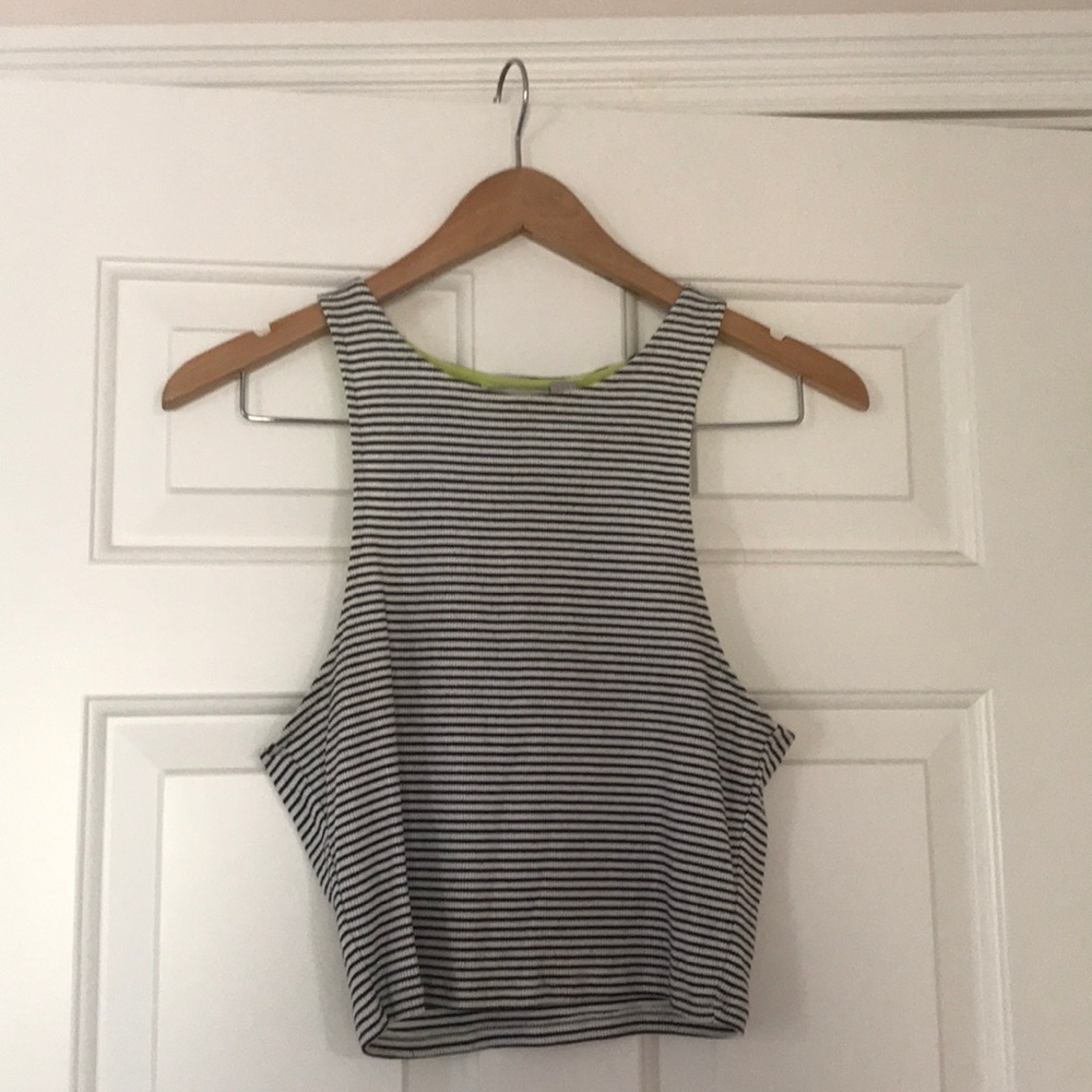 stripped crop top